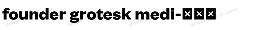 founder grotesk medi字体转换
